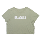 LEVI'S Cropped Womens T-Shirt Green M