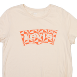 LEVI'S Womens T-Shirt Cream L