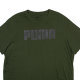 PUMA Mens T-Shirt Green 2XL