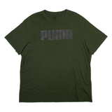 PUMA Mens T-Shirt Green 2XL