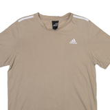 ADIDAS Mens T-Shirt Beige M