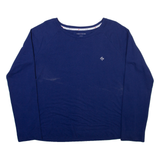 TOMMY HILFIGER Womens T-Shirt Blue Long Sleeve XL