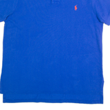 POLO RALPH LAUREN Custom Fit Mens Polo Shirt Blue Long Sleeve L
