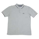 FILA Mens Polo Shirt Grey L