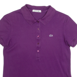 LACOSTE Womens Polo Shirt Purple M