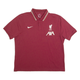 NIKE DRI-FIT Mens Polo Shirt Maroon XL