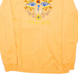 SUPREME Womens T-Shirt Orange Long Sleeve M