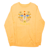 SUPREME Womens T-Shirt Orange Long Sleeve M