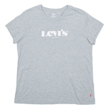 LEVI'S Womens T-Shirt Grey L