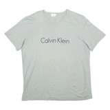 CALVIN KLEIN Mens T-Shirt Grey L