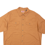 WRANGLER Mens Plain Shirt Orange XL