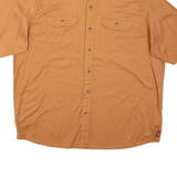 WRANGLER Mens Plain Shirt Orange XL