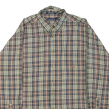 NAUTICA Mens Shirt Green Check Long Sleeve XL