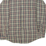 NAUTICA Mens Shirt Green Check Long Sleeve XL