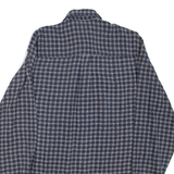 Mens Shirt Blue Check Long Sleeve M