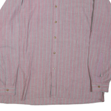 Mens Shirt Purple Striped Long Sleeve XL