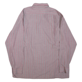 Mens Shirt Purple Striped Long Sleeve XL