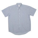 PIERRE CARDIN Mens Shirt Blue Striped L