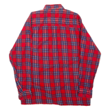 Mens Shirt Red Check Long Sleeve XL