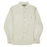 POLARLITE Mens Plain Shirt Beige Long Sleeve XL