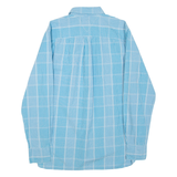 TOMMY HILFIGER Mens Shirt Blue Check Long Sleeve M