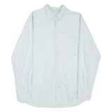 TIMBERLAND Mens Plain Shirt Blue Long Sleeve XL