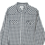 WRANGLER Slim Fit Mens Shirt White Check Long Sleeve L