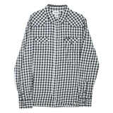 WRANGLER Slim Fit Mens Shirt White Check Long Sleeve L