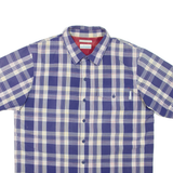 COLUMBIA Mens Shirt Purple Check L