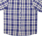 COLUMBIA Mens Shirt Purple Check L
