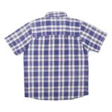 COLUMBIA Mens Shirt Purple Check L