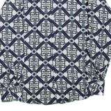 LEMON TREE Slim Fit Mens Shirt Blue Geometric Long Sleeve L