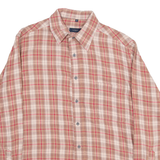 VINCI Mens Shirt Red Check Long Sleeve XL