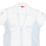 GUESS Los Angeles Womens Plain Shirt Blue L