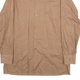 FRAPPANT EXTRA Mens Shirt Brown Long Sleeve S
