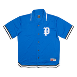 FSBN Relaxed Fit American Sports Mens Plain Shirt Blue 90s M