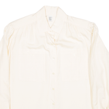 DEL MOD Mens Plain Shirt Yellow Long Sleeve XL