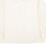 DEL MOD Mens Plain Shirt Yellow Long Sleeve XL