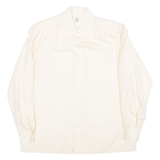 DEL MOD Mens Plain Shirt Yellow Long Sleeve XL