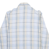 VERSE Mens Flannel Shirt Blue Check Long Sleeve M