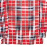 C&A Mens Shirt Red Check Long Sleeve M
