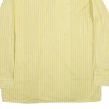 C&A Mens Shirt Green Striped Long Sleeve L