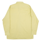 C&A Mens Shirt Green Striped Long Sleeve L