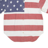 QUIZ AGAIN Womens Shirt Blue L