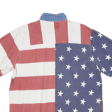 QUIZ AGAIN Womens Shirt Blue L