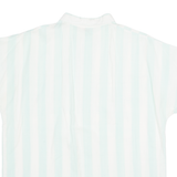 LOST SCENE Womens Shirt Blue Striped M