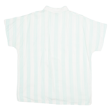 LOST SCENE Womens Shirt Blue Striped M