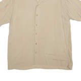 JACK AND JONES Resort Shirt Mens Plain Shirt Brown XL