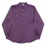 YESSICA Womens Plain Shirt Purple Long Sleeve UK 12