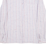 YOUR SIXTH SENSE Womens Shirt Purple Striped Long Sleeve S